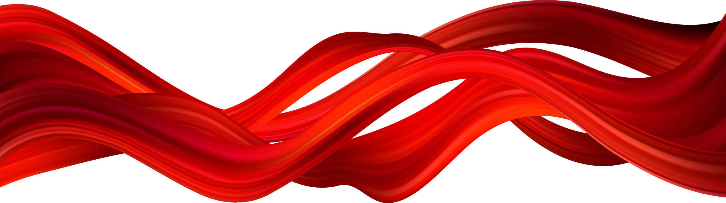 Red Waves Illustration